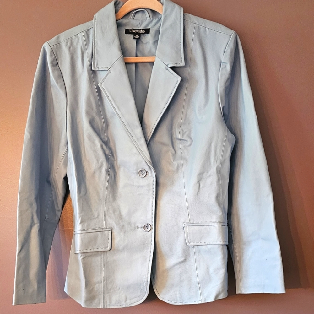 Chadwicks of Boston Leather Blazer Jacket